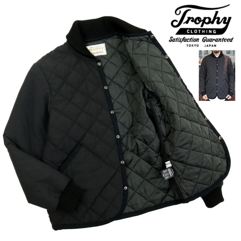 【B2970】【美品】TROPHY CLOTHING トロフィークロージング キルティングジャケット Sky Liner Light Jacket シンサレート サイズ36