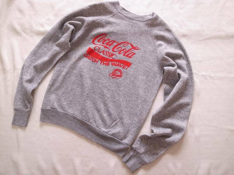  Mサイズ・ヴィンテージ　コカ・コーラ　スウェット　Coca-Cola Classic vintage sweatshirt　グレー　トレーナー