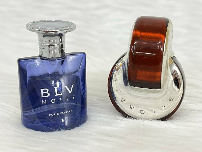 【 2点 セット !!】BVLGARI ブルガリ オムニア コーラル / ブルー ノッテ ファム オードパルファム 5ml ミニ香水 