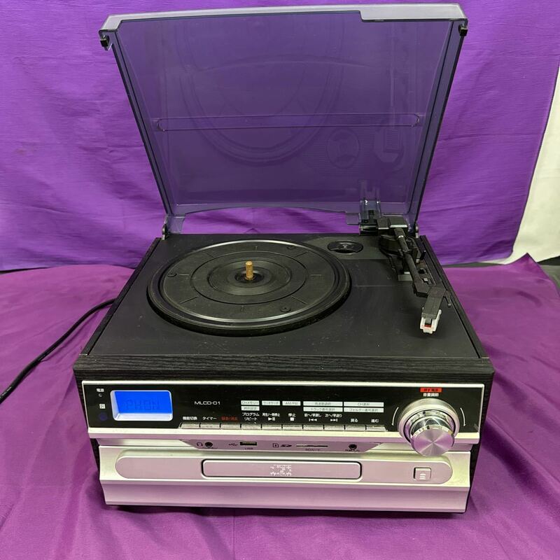 ◆中古 （株）アズマ マルチミュージックコンポ MLCD-01 オーディオ機器 CD ターンテーブル カセット 125-61