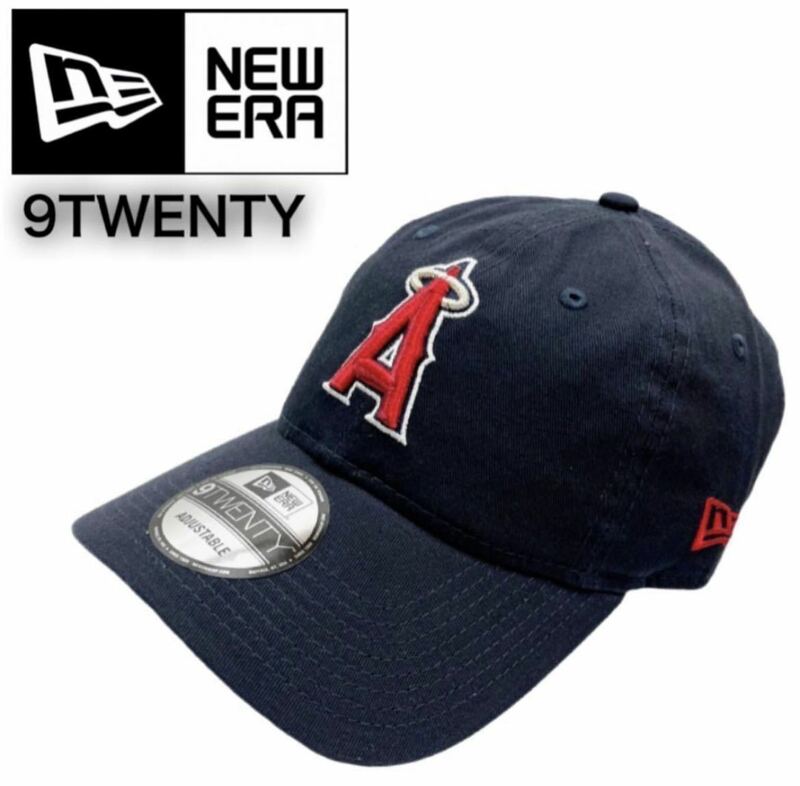 ニューエラ キャップ 9TWENTY 柔らか エンゼルス ネイビー MLBロゴ　NEW ERA キャップ キャップ帽子 メジャーリーグ 新品