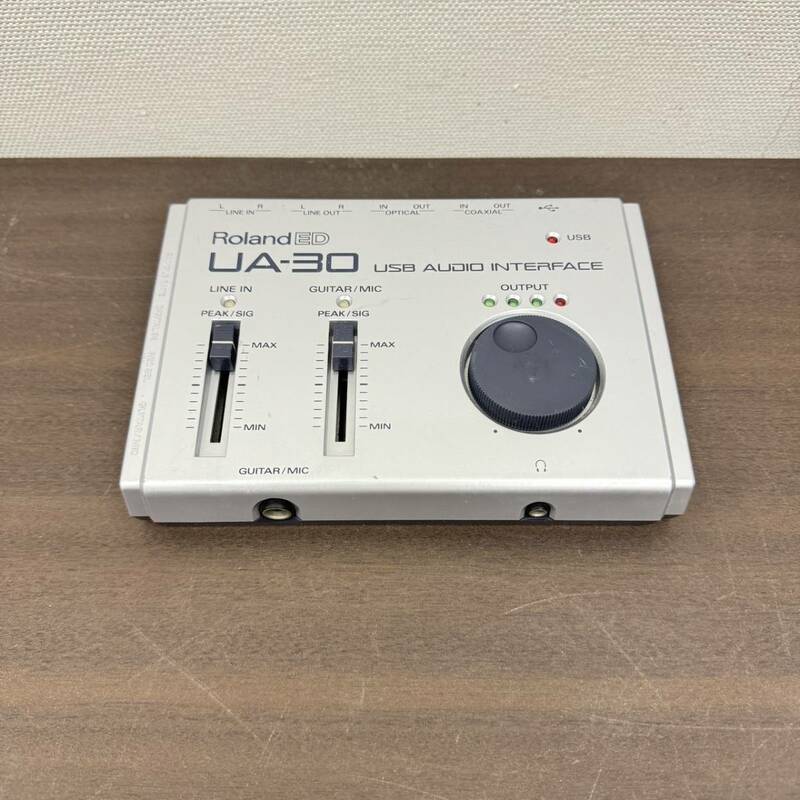 送料650円～ ジャンク Roland ED ローランド UA-30 USB AUDIO INTERFACE オーディオインターフェース S/N:ZN69166