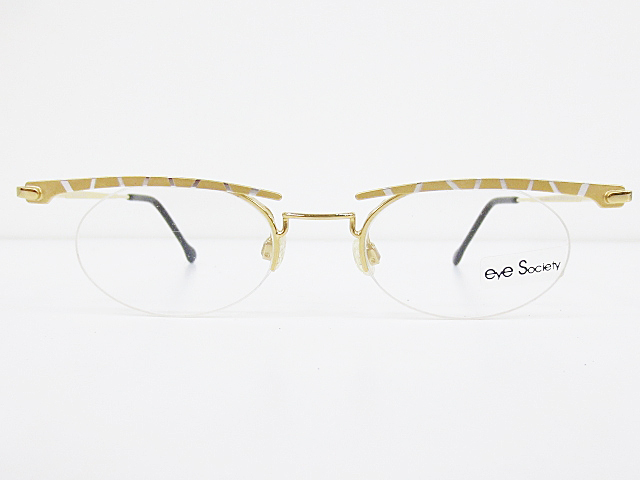 ∞ Eye Society by RK DESIGN アイソサエティー アールケーデザイン 眼鏡 メガネフレーム ES3 メタル ハーフリム ナイロール ドイツ製 □H8