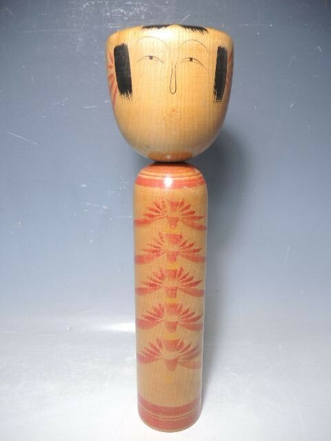 977/○石山和夫 こけし 蔵王高湯系 高さ36cm 日本人形 伝統工芸 伝統こけし