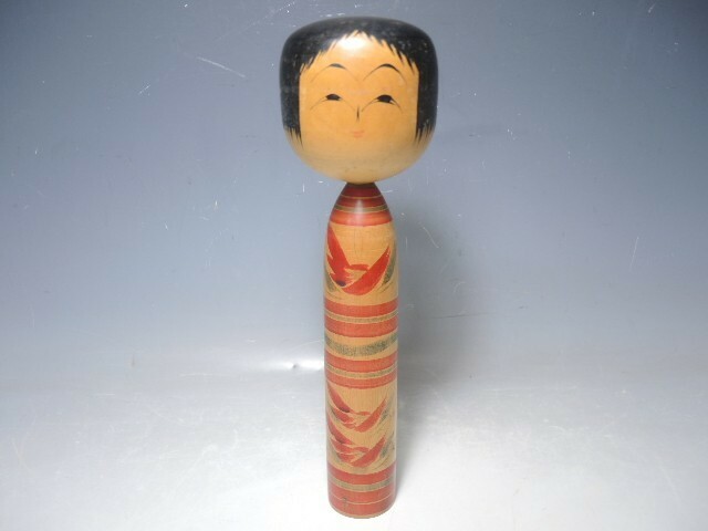782/○我妻吉助 こけし 遠刈田系 高さ30cm 日本人形 伝統工芸 伝統こけし