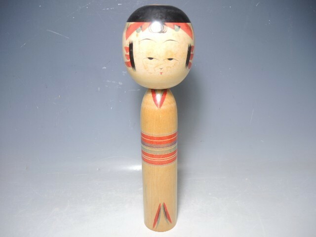 991/○新山左内 こけし 弥治郎系 高さ31cm 日本人形 伝統工芸 伝統こけし