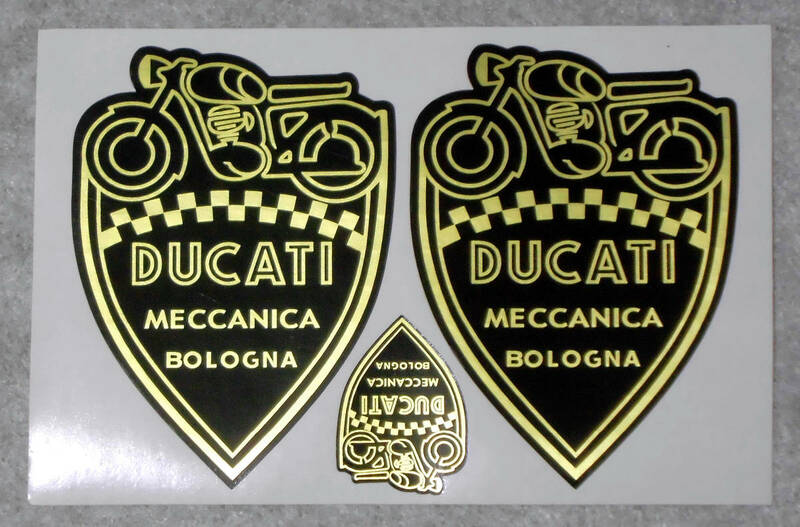DUCATI MECCANICA BOLOGNA Shield／ドゥカティ メカニカ ボローニャ シールド ビンテージ ステッカー