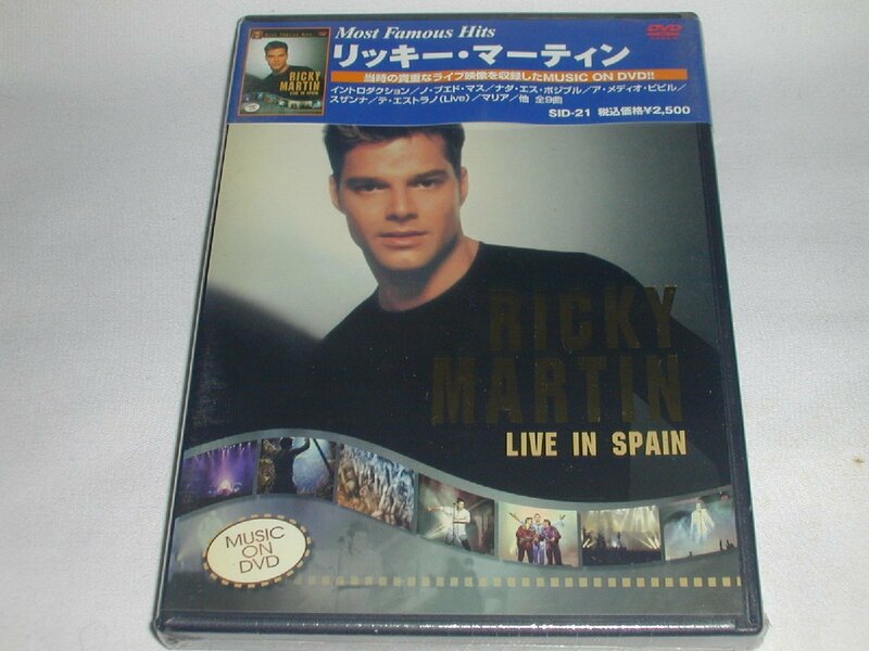 （ＤＶＤ）リッキー・マーティン／LIVE IN SPAIN [未開封品]（ゆうメール￥180可能）