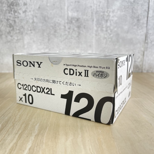 新品未開封 ソニー カセットテープ 10本セット C120CDX2L CDix2 SONY ハイポジ 記録媒体 /64749在★2