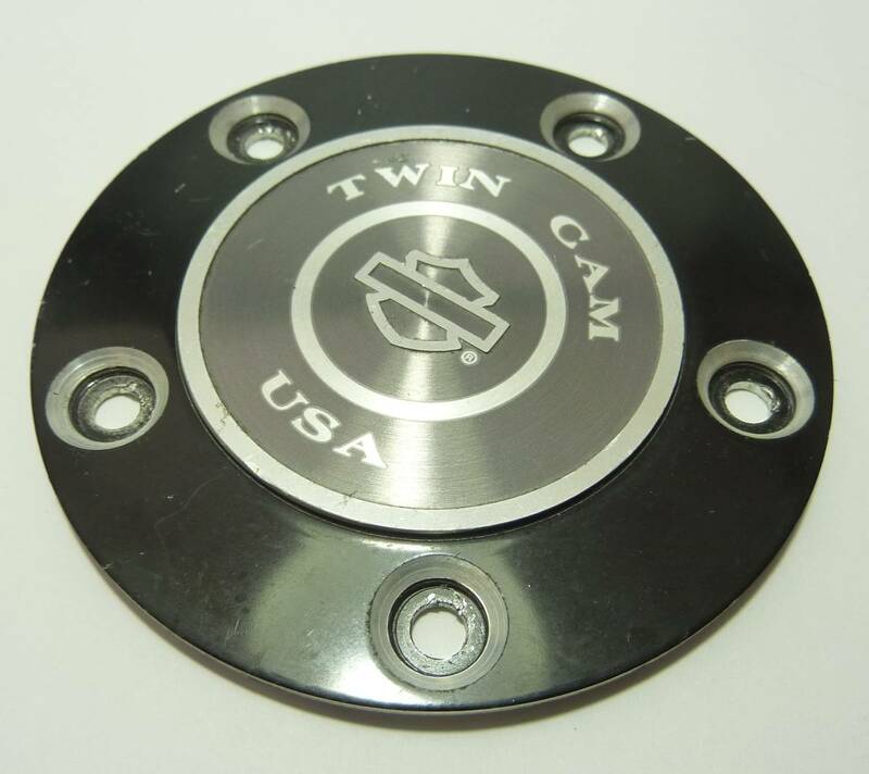 送料無料 直径約78mm　ツインカム　ポイントカバー（タイマーカバー？） TWIN CAM USA (twincam)　対応車種不明　ハーレー純正 現状販売