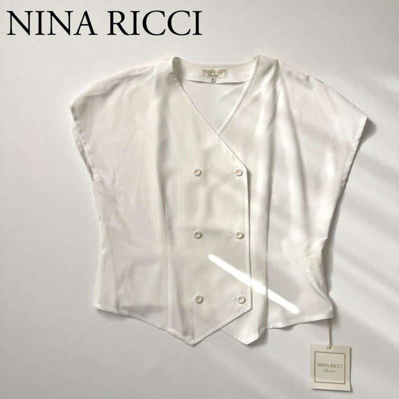 NINA RICCI ニナリッチ ブラウス 半袖オープンシャツ トップス　シャツ　羽織 レディース