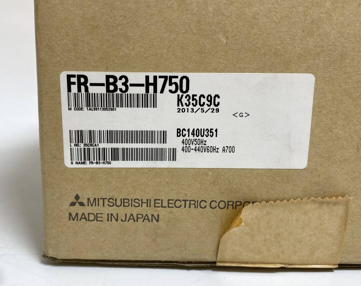 ★新品/未使用品★ MITSUBISHI 三菱電機 FR-B3-H750 インバータ インバーター シーケンサー PLC ミツビシ I230223