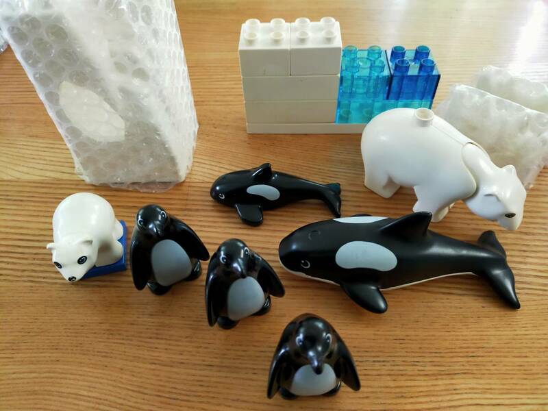 LEGO シャチ、ペンギン、白熊のセット中古