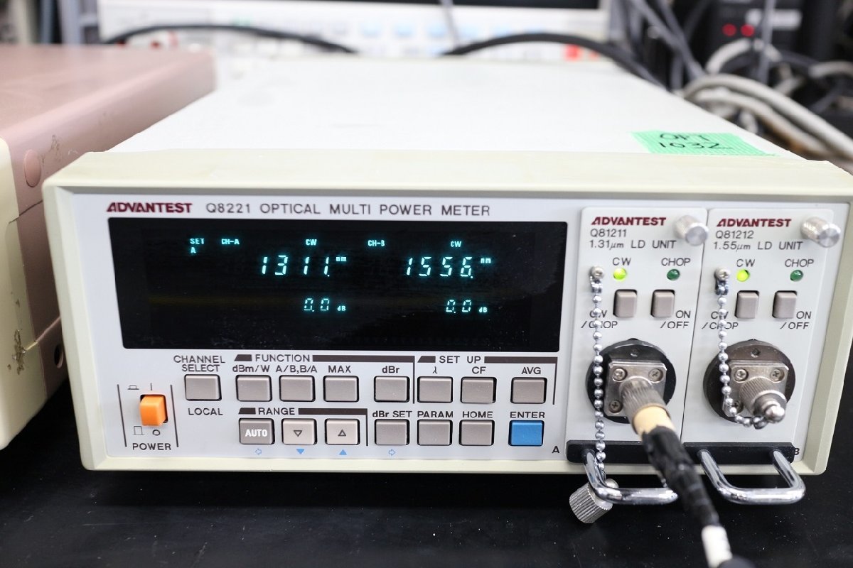【正常動作品】ADVANTEST Q8221 Q81211 Q81212 光マルチメーター
