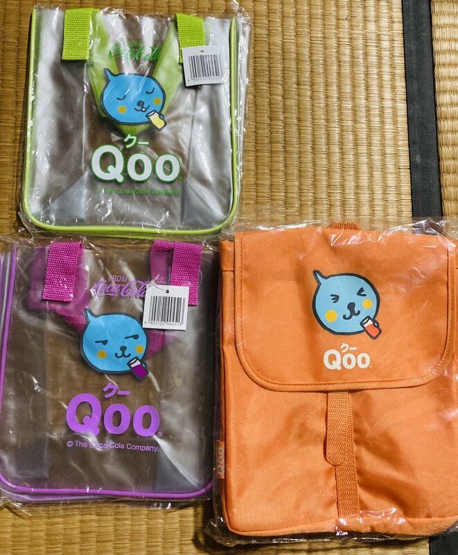 Qoo クー　リュック　バック　コカコーラ　ドラえもん　03年まとめうりトートバックドラえもん　サントリー　サントリーフーズ　4点セット