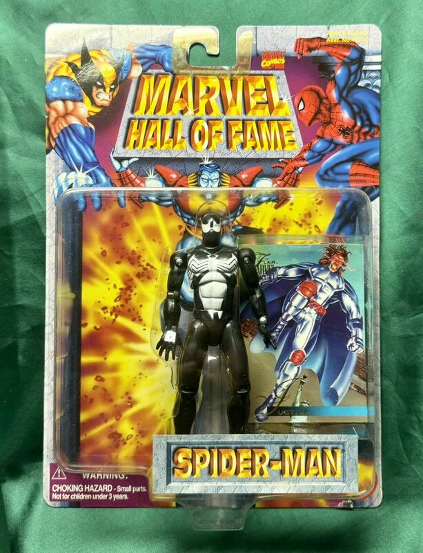 '96 TOYBIZ『 MARVEL HALL OF FAME』SPIDER- MAN BLACK COSTUME アクションフィギュア スパイダーマン