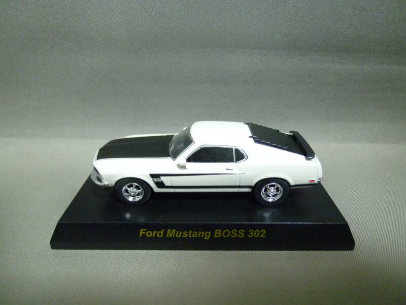 京商 1/64 フォード マスタング ボス 302 ホワイト FORD MUSTANG BOSS