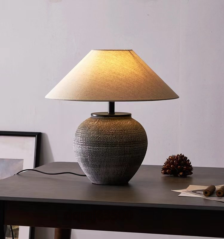 新品！侘び風 アンティーク照明 インテリア ヴィンテージ デザイン 陶器 テーブルランプ スタンドライト