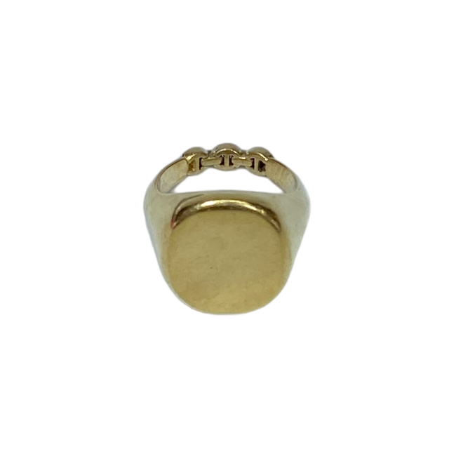 HOORSENBUHS ホーセンブース ネックレスチャーム 指輪 リング SIGNET RING 18K トライリンク ゴールド アクセサリー 小物 レディース