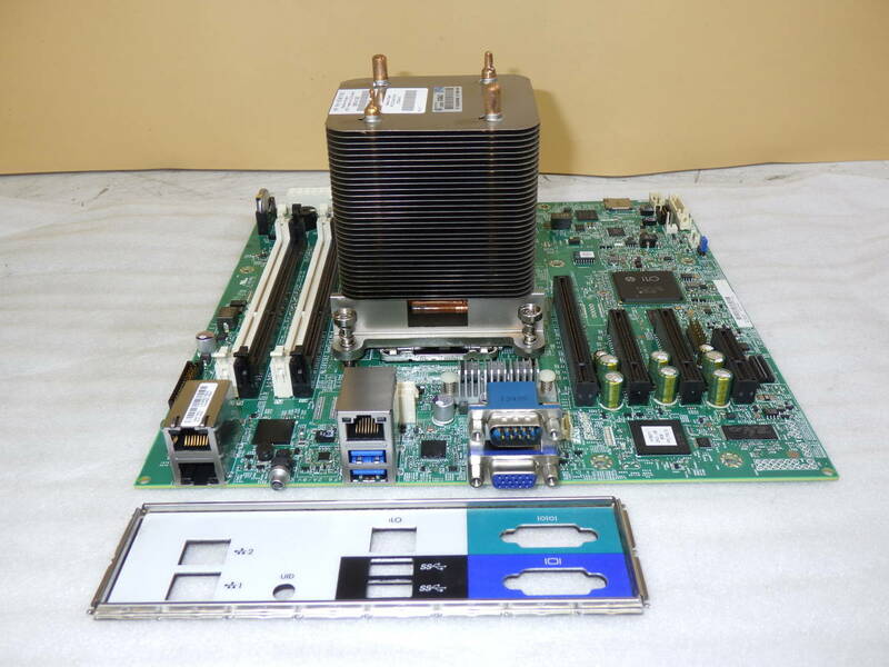HP ProLiant ML310e Generation 8 (Gen8) v2 用 マザーボード A12SDT1 MB 12005-3 HannStar K MV-4 ヒートシンク付き　動作品#LV501852