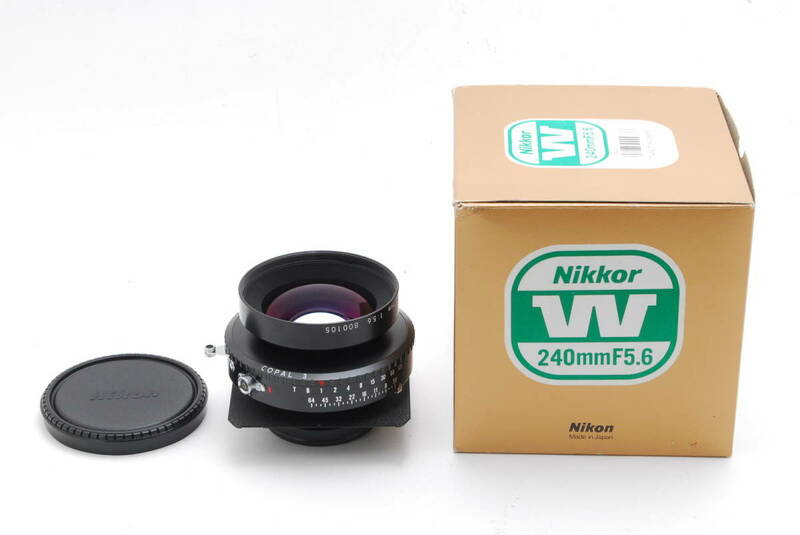 箱付き!! Nikon ニコン NIKKOR-W 240mm F5.6 ニコン 大判レンズ #5412