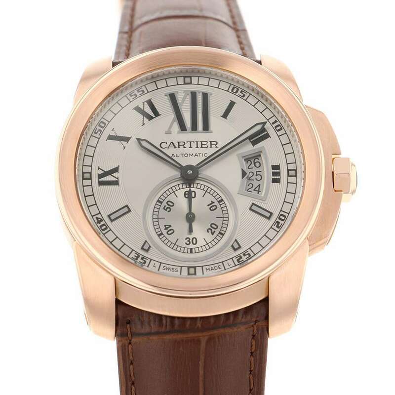 カルティエ カリブル ドゥ カルティエ K18PGピンクゴールド W7100009 Cartier 腕時計 メンズ 【安心保証】