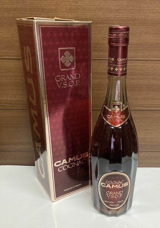 未開栓 ♪ CAMUS GRAND カミュ グランド VSOP 700ml 40% ブランデー コニャック ロングネック COGNAC 箱入 古酒 ②