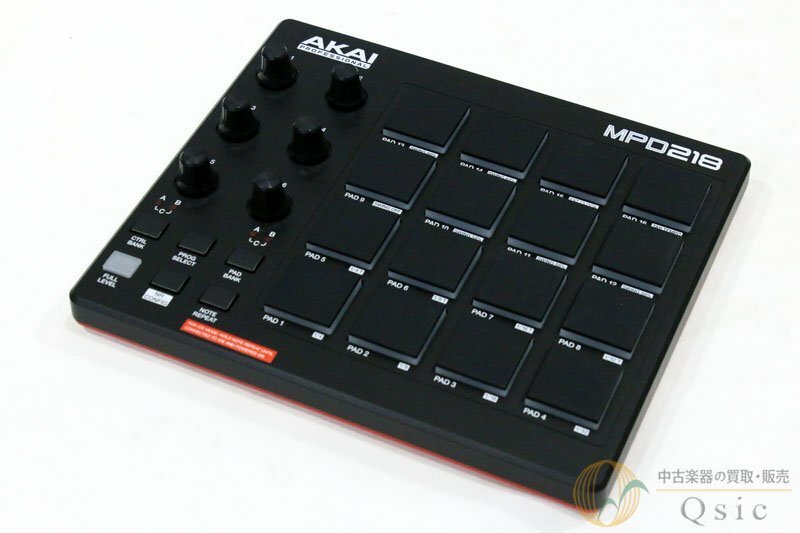 [美品] AKAI MPD218 パッド部分から見直し改良を加えたニューMPD！ [XJ795]