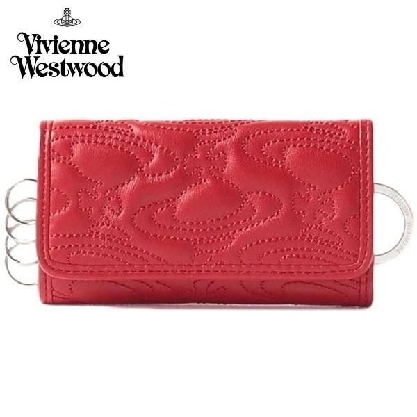 新品 ヴィヴィアンウエストウッド Vivienne Westwood 羊革 キーケース ４連仕様♪ 使い心地◎ レッド ※この他にも出品中です♪ vi15437