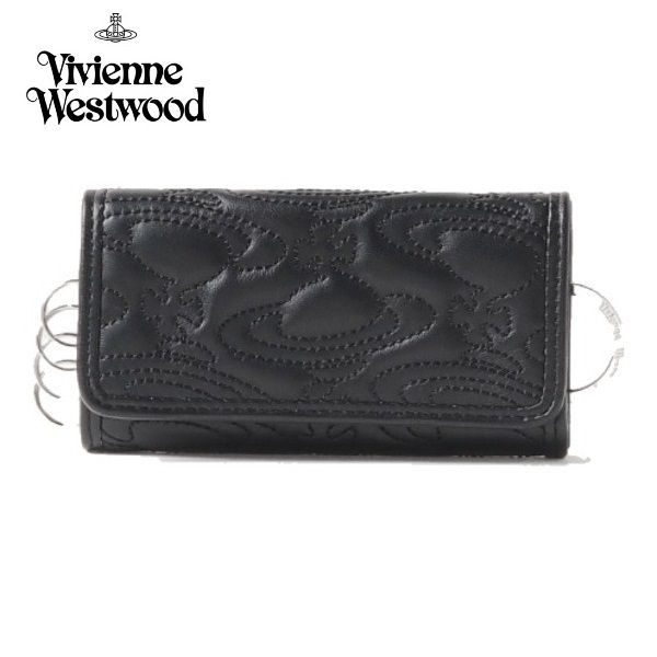 新品 ヴィヴィアンウエストウッド Vivienne Westwood 羊革 キーケース ４連仕様♪ 使い心地◎ ブラック ※この他にも出品中です♪ vi15438