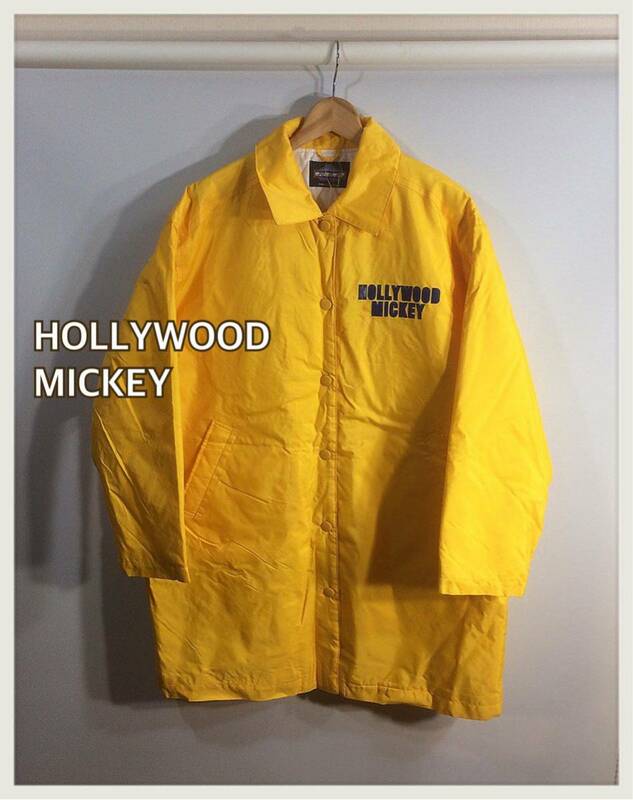 新品タグ付き 定価 11800円■HOLLYWOOD MICKEY■GEMS ミッキー ハリウッドコートジャンバー Walt Disney Company : M☆T-359