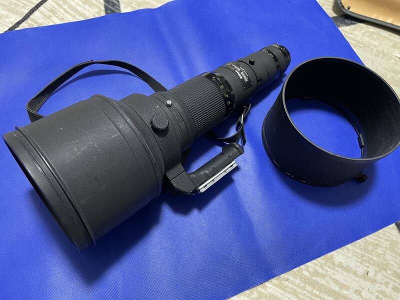 Nikon　ED　Ai-s　NIKKOR　600mm　1:4　　レンズフード・キャップ付　　ニコン 600 4