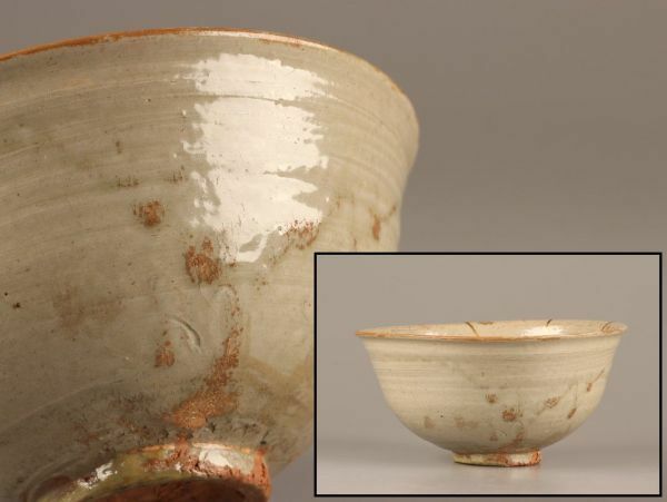 古美術 朝鮮古陶磁器 李朝 白磁 鉢 時代物 極上品 初だし品 C3470