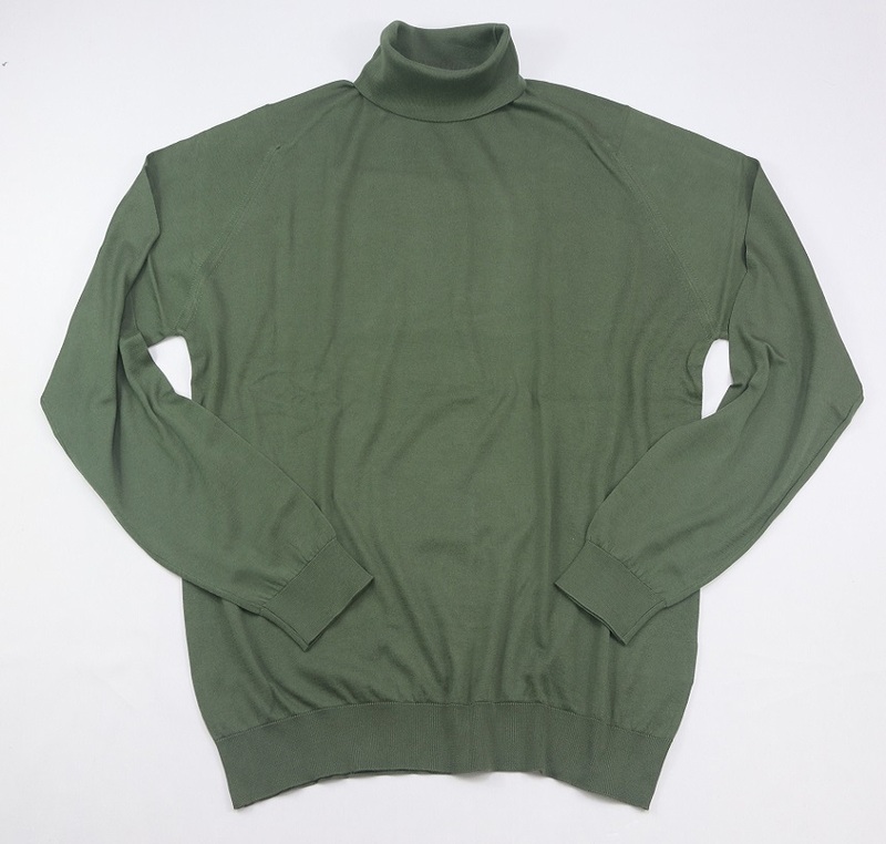 新品 John Smedley　ジョンスメドレー タートルネックニット　 XLサイズ 　SEPAL GREEN