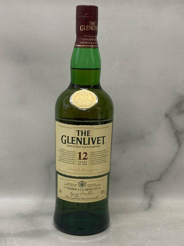 THE GLENLIVET / ザ・グレンリベット 12年 シングルモルトスコッチウイスキー 700ml 40% 古酒 未開封