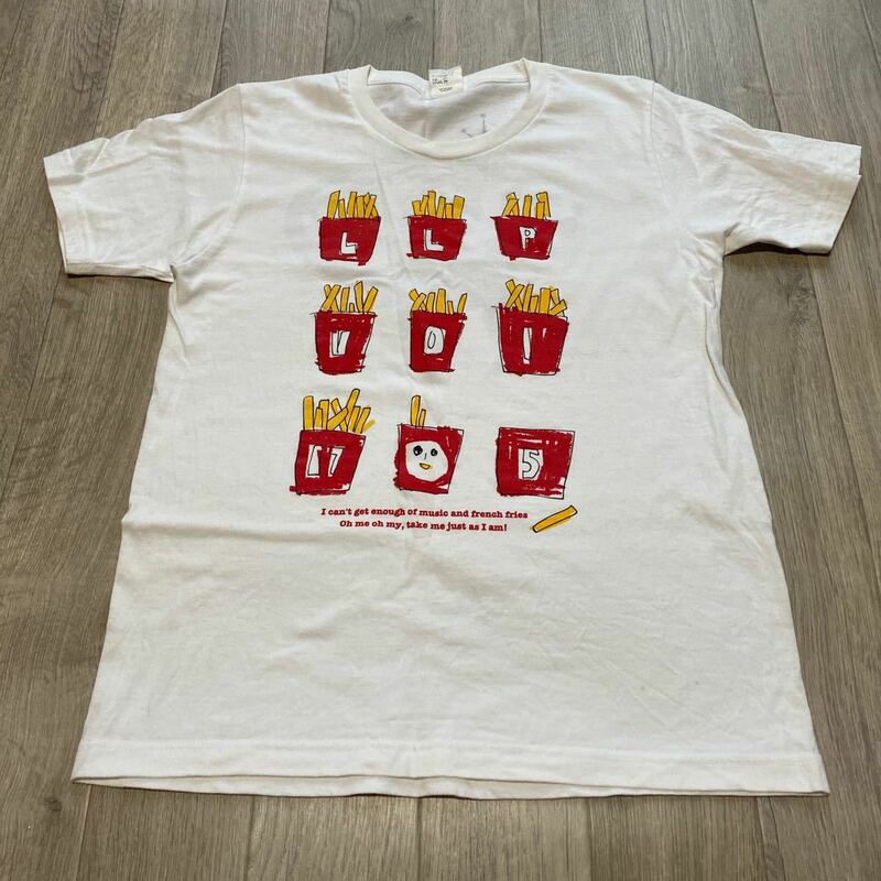 送料無料 古着半袖Tシャツ 【aiko 2014 LOVE LIKE POP 17.5 Tシャツ(ポテト)《白》】 サイズ→M（ナミ）
