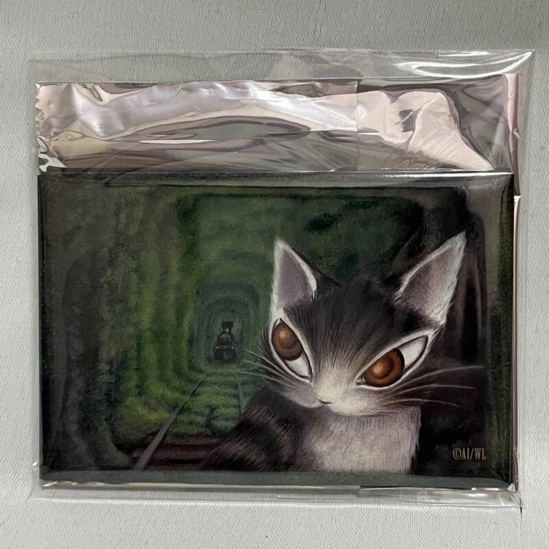 わちふぃーるど ダヤン 原画展限定アートマグネット「？」Wachifield DAYAN 猫 ブリキ 未使用品 絵画風マグネット