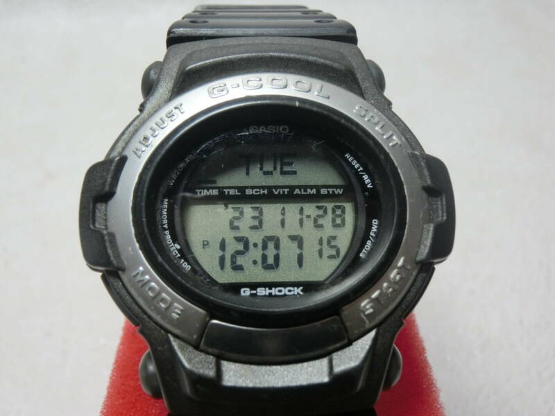 【№1010-O6005G】中古品：CASIO カシオ G-SHOCK GT-008 G-COOL 腕時計 作動品　目たち物はありません比較的きれいな商品