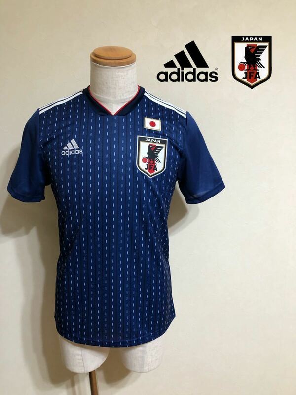 【新品】 adidas JFA JAPAN サッカー アディダス 日本代表 ホーム ユニフォーム トップス 2018-2019 サイズM 半袖 侍ブルー CV5638