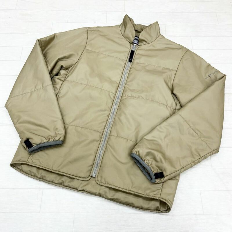 1286◎ HELLY HANSEN ヘリーハンセル トップス 中綿 ジャケット アウター フルジップ 長袖 ベージュ レディースL