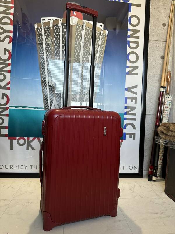 【即決/即納】！機内持ち込み！ RIMOWA リモワ SALSA スーツケース キャリーケース レッド 赤 ディバイダー付き 855.52 本物 正規
