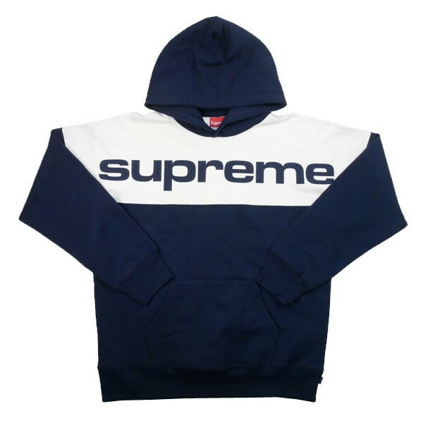 Supreme Blocked Hooded Sweatshirt カラー Navy サイズS シュプリーム パーカ 17aw box logo パーカー boxlogo