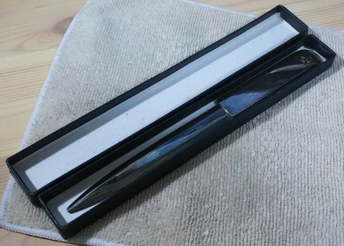 半世紀物 Sillem's シレムス ペーパーナイフ SILVER PLATE オリジナルの箱付き 当時から未手入れ※USED品/ヴィンテージ/美しいドイツ製品