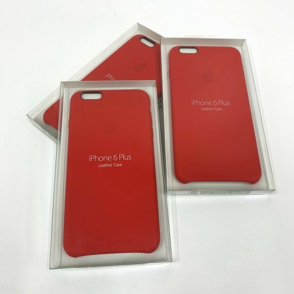 @S644 秋葉原万世商会ヤフオク店 未使用品 アウトレット MGQY2FE/A(PRODUCT)RED Apple 純正 iPhone6 Plus Leather Case Bright Red