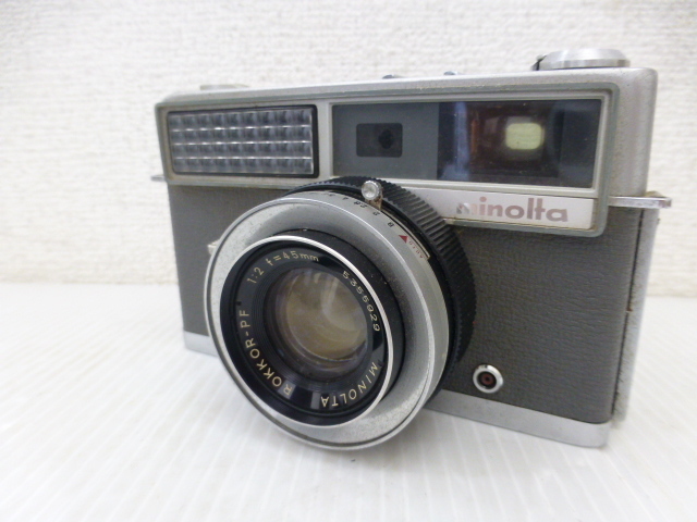 【33698】◆映像機器 フイルムカメラ minolta HI-MATIC 1:2 f=45mm 現状品◆