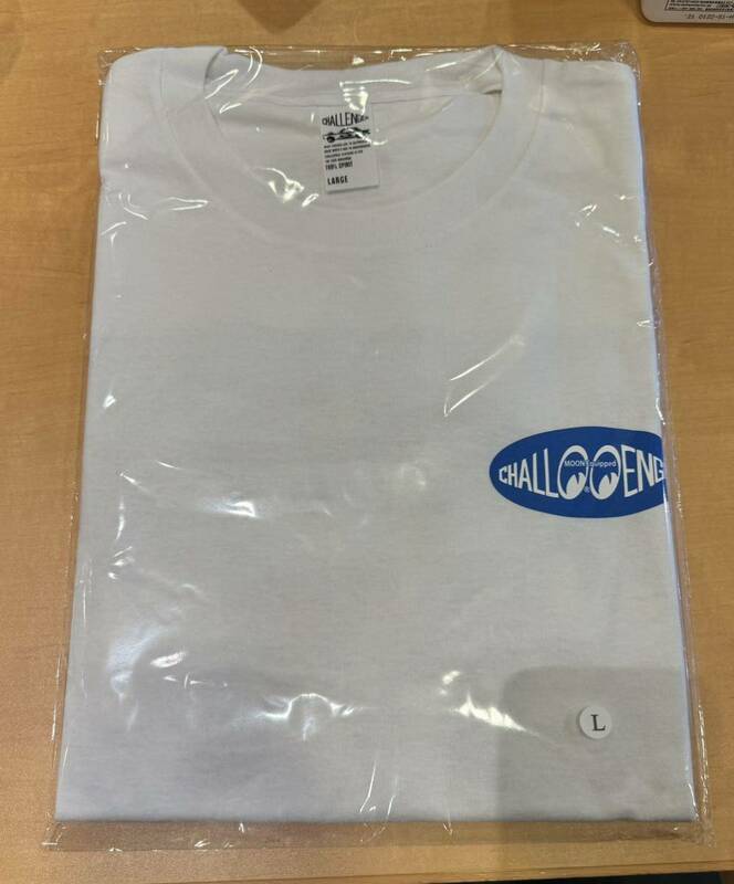 【チャレンジャーxムーンアイズ】ダブルネーム Tシャツ XL 白色 ホットロッド限定グッズ 横浜ホットロッドカスタムショー2023 MOON EYES