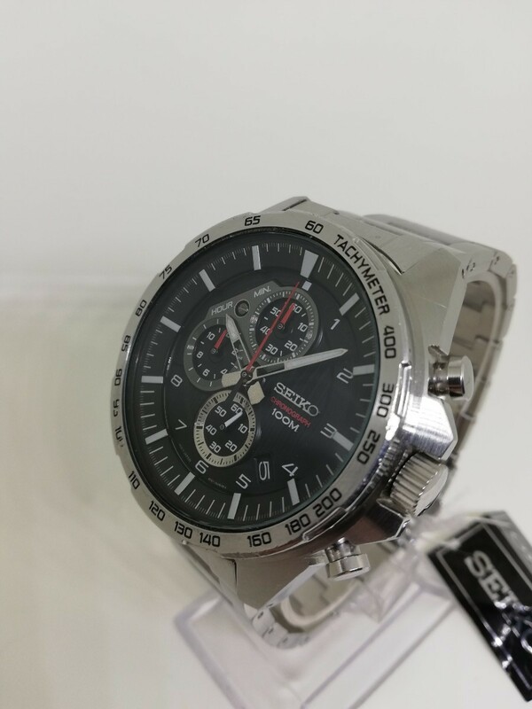 【稼働品】SEIKO セイコー SSB319P1 8T67-00H0 メンズクォーツクロノグラフ腕時計