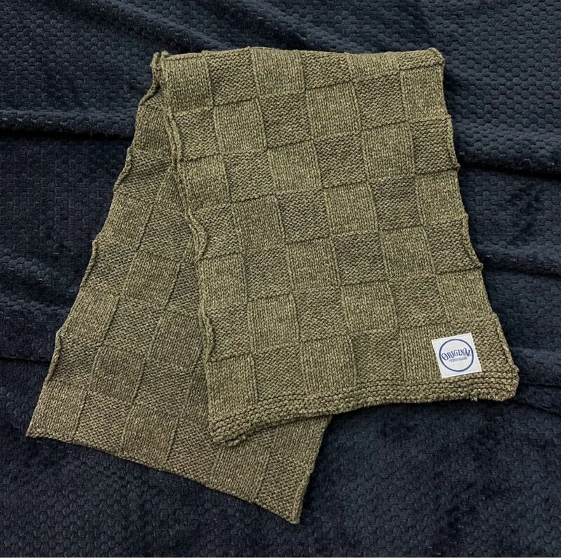 テンダーロイン スカーフ チェッカー オリーブ tenderloin SCARF CHECKER OLIVE 19AW 未使用 新品保管品