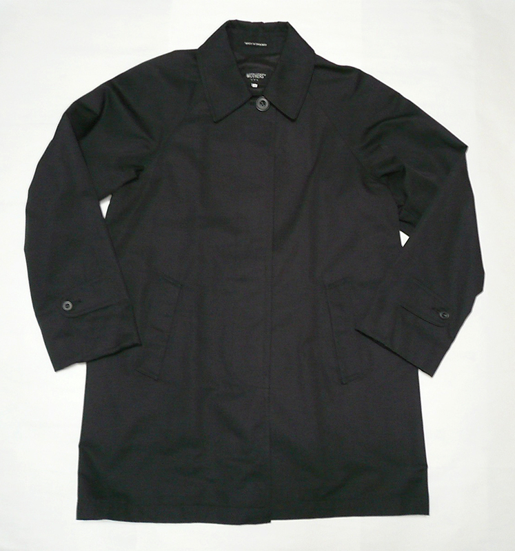 ■MOTHERS S.P.C.　マザーズ　ステンカラーコート　ENGLAND製　Mサイズ　ブラック　程度良好　■送料無料