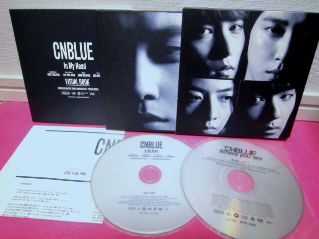 K-POP♪ CNBLUE シーエヌブルー 日本デビューシングル「In My Head」日本盤CD＋DVD＋フォトブック／廃盤！ディスク良好！